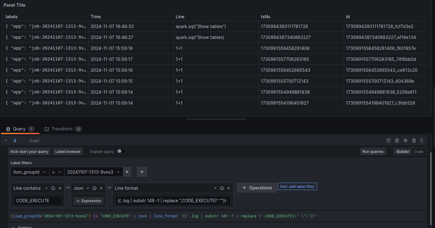 Loki Log Query