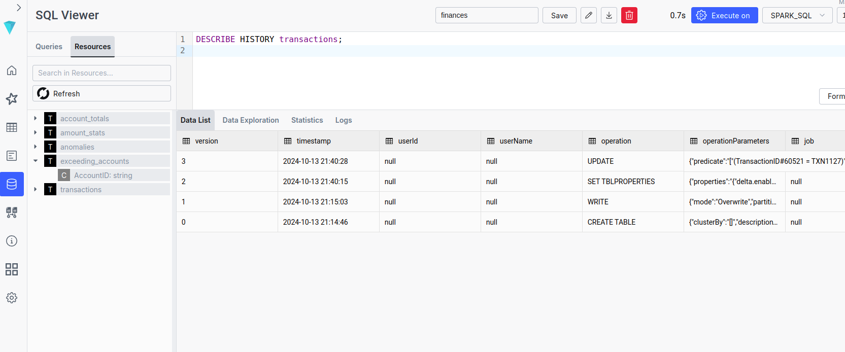 نتائج ILUM SQL